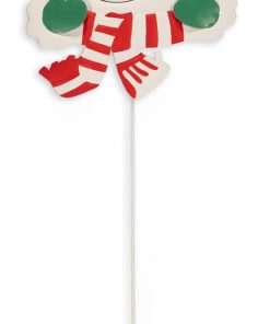 36″ Metal Snowman Face Stake