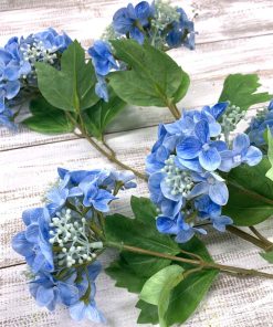 Real-Touch Blue Viburnum Spray – 37″
