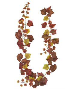 Burgundy Grape Leaf Garland – 6 Foot