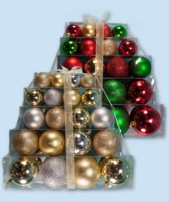 40Pk Assorted Sized Ornaments