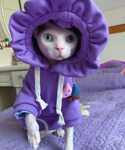 Hoodies for Cats-Flower Hat Hoodie