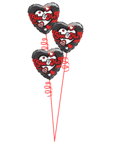 You & Me Foil Balloon Bouquet  With Ribbon And Weight